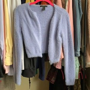 90s Fuzzy Cropped Cardigan
